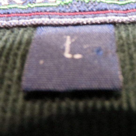 Vintage 90's Oxford Style Striped Button Shirt - Woods & Gray - Size Large - Picture 10 of 10